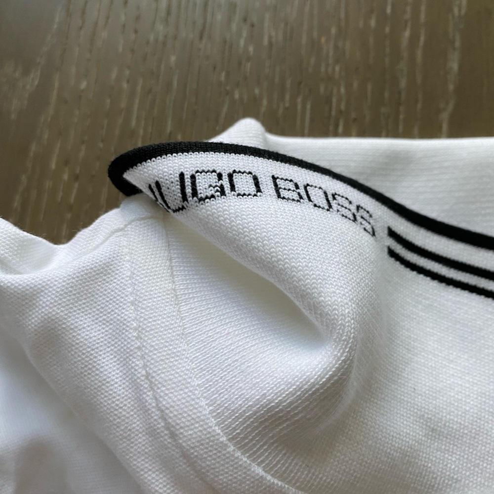 Hugo Boss white polo shirt-sleeve shirt - Picture 3 of 7